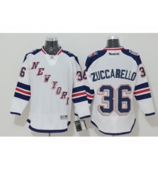 NHL New York Rangers #36 Mats Zuccarello White Jerseys(2014 Stadium Series)