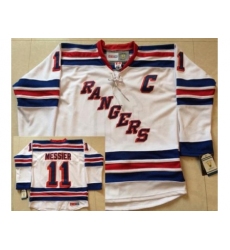 New York Rangers #11 Mark Messier White NHL Jerseys