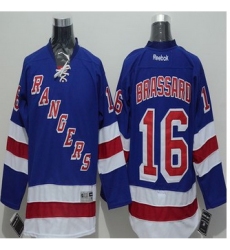 New York Rangers #16 Derick Brassard Blue Stitched NHL Jersey