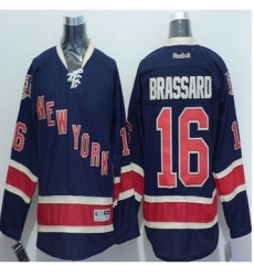 New York Rangers #16 Derick Brassard Navy Blue Alternate Stitched NHL Jersey
