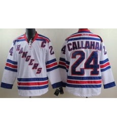 New York Rangers #24 Ryan Callahan white jeseys