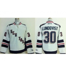 New York Rangers 30 Henrik Lundqvist White 2014 Stadium Series Jersey