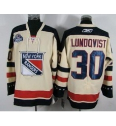 New York Rangers #30 Lundqvist 2012 Winter Classic Cream Jersey