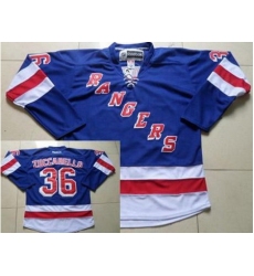 New York Rangers #36 Mats Zuccarello Blue Home Jersey