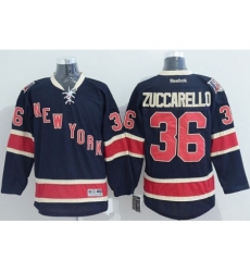 New York Rangers #36 Mats Zuccarello Navy Blue Alternate Stitched NHL Jersey