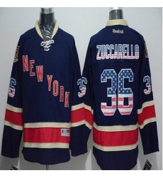 New York Rangers #36 Mats Zuccarello Navy Blue USA Flag Fashion Stitched NHL Jersey