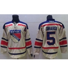 New York Rangers #5 Dan Girardi Cream 2012 Winter Classic Stitched NHL Jersey