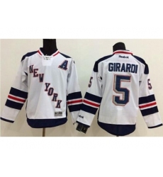 New York Rangers #5 Dan Girardi White 2014 Stadium Series Stitched NHL Jersey