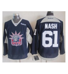 New York Rangers #61 Rick Nash Navy Blue Practice Stitched NHL Jersey
