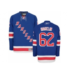 New York Rangers #62 Carl Hagelin Blue Home Jersey