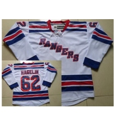 New York Rangers #62 Carl Hagelin White Road Jersey