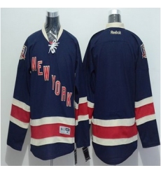 New York Rangers Blank Navy Blue Stitched NHL Jersey