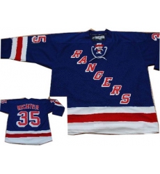 New York Rangers Hockey Authentic Jerseys #35 Mike Richter Blue Jersey
