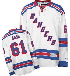 New York Rangers Rick Nash #61 white Jersey
