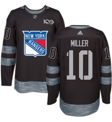 Rangers #10 J T  Miller Black 1917 2017 100th Anniversary Stitched NHL Jersey