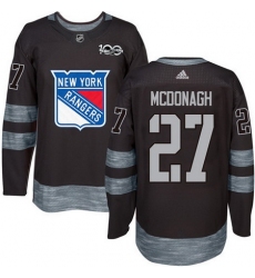Rangers #27 Ryan McDonagh Black 1917 2017 100th Anniversary Stitched NHL Jersey