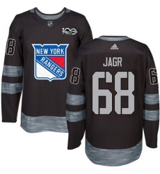 Rangers #68 Jaromir Jagr Black 1917 2017 100th Anniversary Stitched NHL Jersey