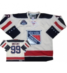 Rangers #99 Wayne Gretzky White Stitched CCM 2012 Winter Classic NHL Jersey