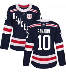 Rangers #10 Artemi Panarin Navy Blue Authentic 2018 Winter Classic Women Stitched Hockey Jersey