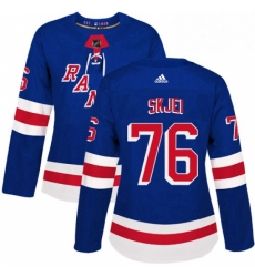 Womens Adidas New York Rangers 76 Brady Skjei Premier Royal Blue Home NHL Jersey 