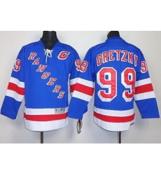 Kids New York Rangers 99 Wayne Gretzky Blue NHL Jerseys