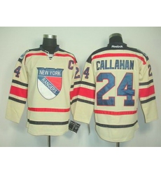 Youth New York Rangers #24 Ryan Callahan cream 2012 winter classic Jersey