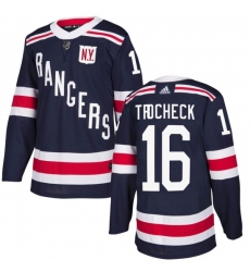 Youth New York Rangers Vincent Trocheck 16 Blue Home Dark Blue Adidas Jersey