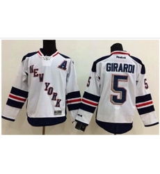 youth New York Rangers #5 Dan Girardi White 2014 Stadium Series Stitched NHL Jersey