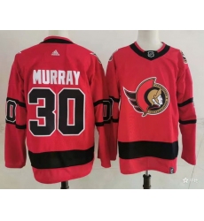 Men Ottawa Senators 30 Matt Murray Red 2021 Retro Stitched NHL Jersey