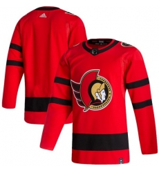 Men Ottawa Senators Blank Red 2020 21 Reverse Retro Adidas Jersey