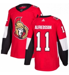 Mens Adidas Ottawa Senators 11 Daniel Alfredsson Premier Red Home NHL Jersey 