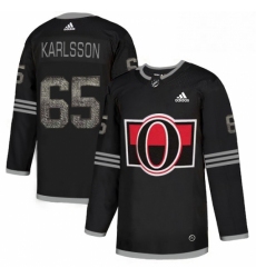 Men's Adidas Ottawa Senators #65 Erik Karlsson Black 1 Authentic Classic Stitched NHL Jersey