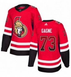 Mens Adidas Ottawa Senators 73 Gabriel Gagne Authentic Red Drift Fashion NHL Jersey 