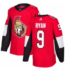 Mens Adidas Ottawa Senators 9 Bobby Ryan Authentic Red Home NHL Jersey 