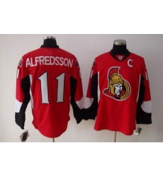 Ottawa Senators 11 ALFREDSSON red jerseys C patch