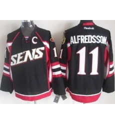 Ottawa Senators 11 Daniel Alfredsson Black NHL Jerseys