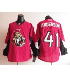 Ottawa Senators #41 Craig Anderson Red NHL Jerseys
