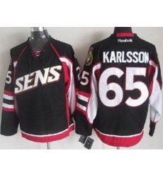 Ottawa Senators 65 Erik Karlsson Black NHL Jerseys