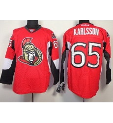 Ottawa Senators #65 Erik Karlsson Red NHL Jerseys