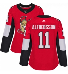 Womens Adidas Ottawa Senators 11 Daniel Alfredsson Authentic Red Home NHL Jersey 