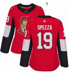 Womens Adidas Ottawa Senators 19 Jason Spezza Premier Red Home NHL Jersey 