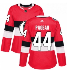 Womens Adidas Ottawa Senators 44 Jean Gabriel Pageau Authentic Red 2017 100 Classic NHL Jersey 