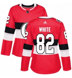 Womens Adidas Ottawa Senators 82 Colin White Authentic Red 2017 100 Classic NHL Jersey 
