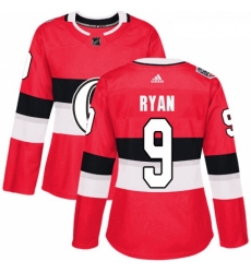 Womens Adidas Ottawa Senators 9 Bobby Ryan Authentic Red 2017 100 Classic NHL Jersey 