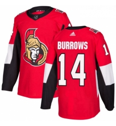Youth Adidas Ottawa Senators 14 Alexandre Burrows Authentic Red Home NHL Jersey 