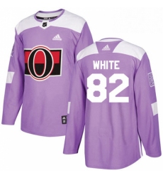 Youth Adidas Ottawa Senators 82 Colin White Authentic Purple Fights Cancer Practice NHL Jersey 
