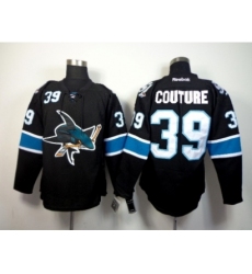 NHL San Jose Sharks #39 couture black jerseys(2014 new)