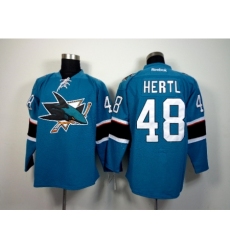 NHL San Jose Sharks #48 Hertl 2015 Winter Classic Blue Jerseys