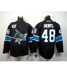 NHL San Jose Sharks #48 hertl black jerseys(2014 new)
