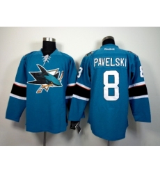 NHL San Jose Sharks #8 Pavelski 2015 Winter Classic Blue Jerseys